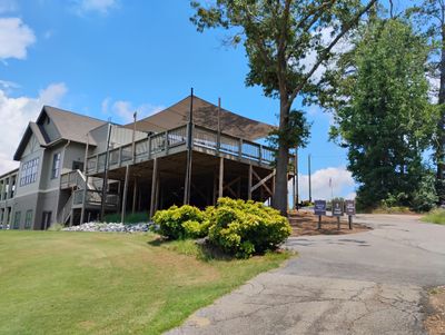 Custom shade sail installation