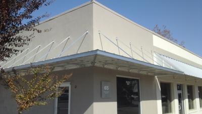 Custom awning installation