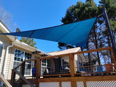 Custom shade sail installation