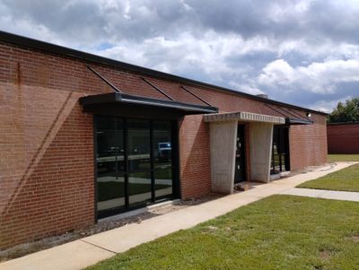 Custom awning on a home