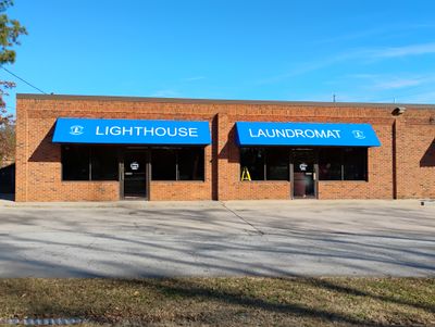 Custom awning on a commercial building