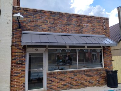 Custom awning installation
