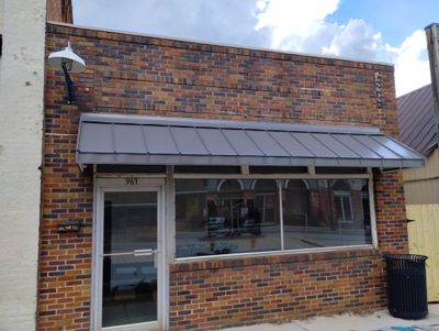 Custom awning installation